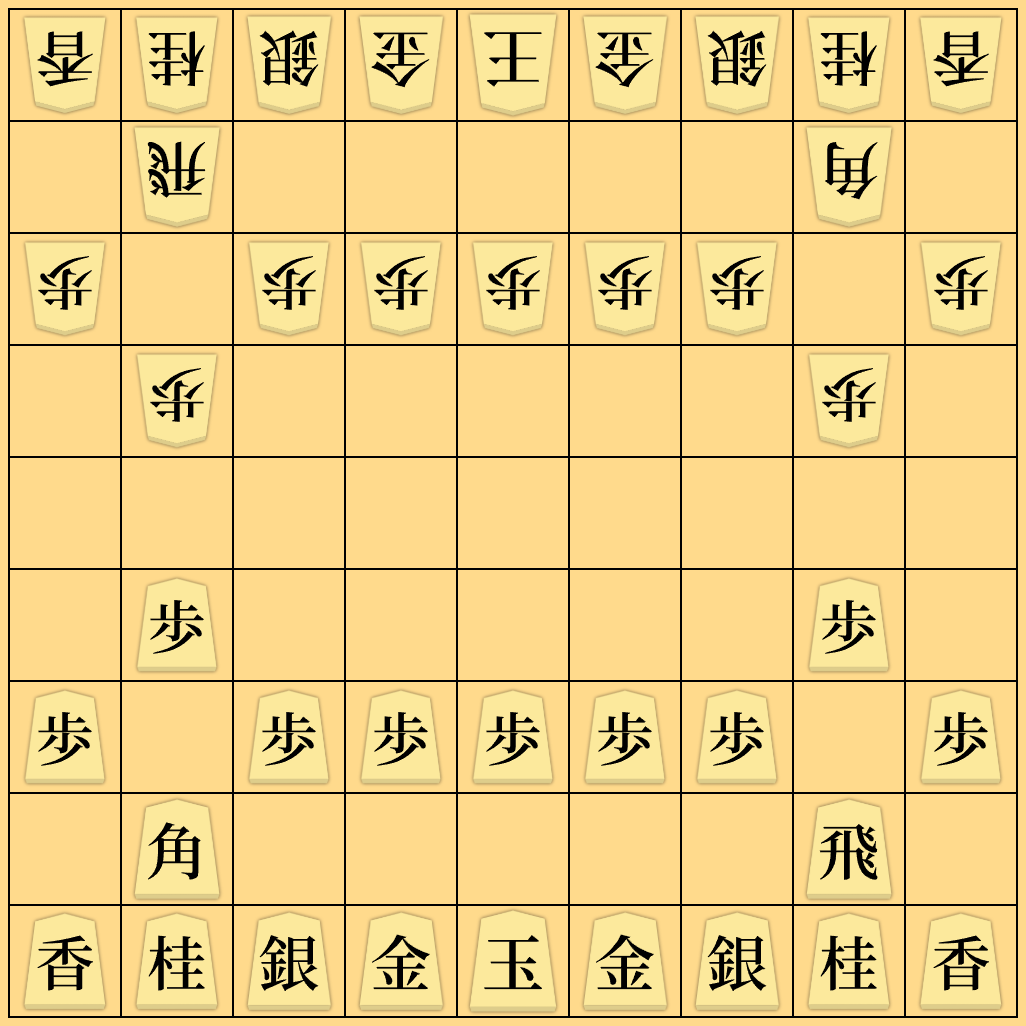 安南将棋の初期配置